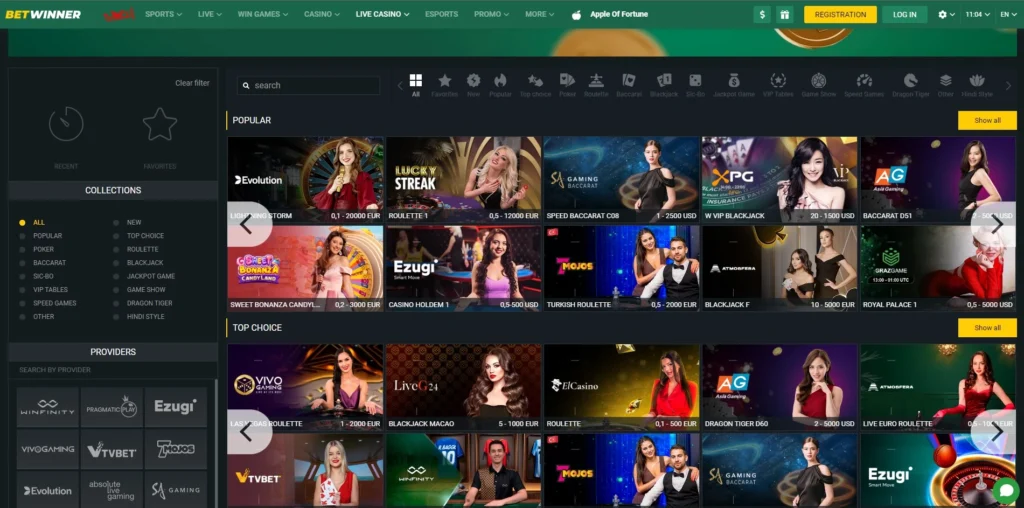 live casino games