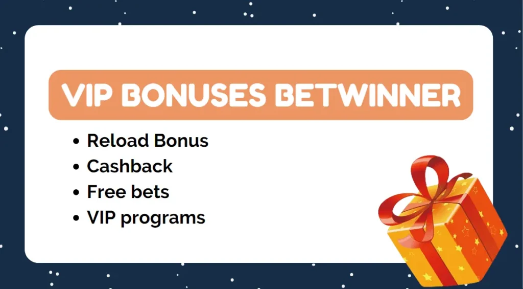 vip bonuses betwinner cameroon